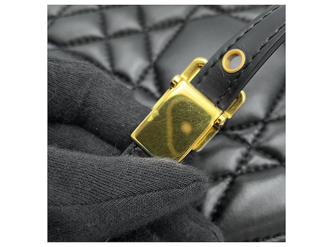 Christian Dior Schultertasche mit Kette Schwarz - Ansicht 16