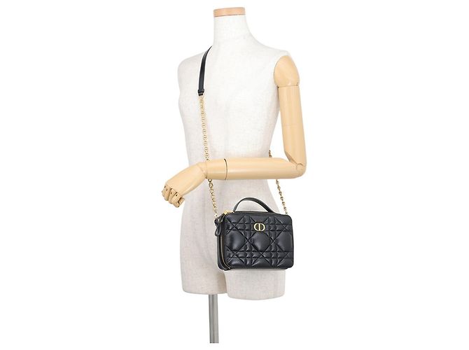 Christian Dior Schultertasche mit Kette Schwarz - Ansicht 5