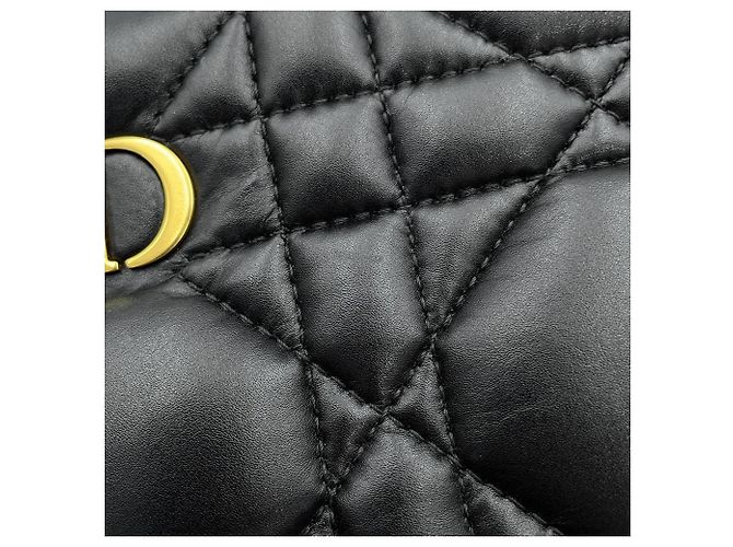 Christian Dior Schultertasche mit Kette Schwarz - Ansicht 7