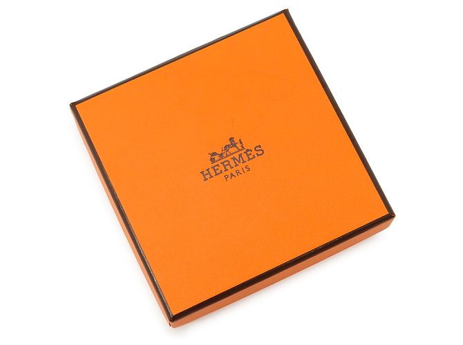 Hermès Orecchini a lobo Hermes O'Kelly Gold Metal and Swift Leather D'oro - vista 11