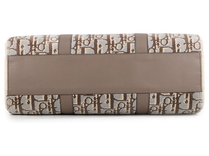 Sac Tote Christian Dior Édition Limitée Marron Bleu clair - vue 3