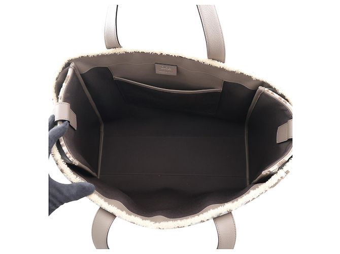 Sac Tote Christian Dior Édition Limitée Marron Bleu clair - vue 5