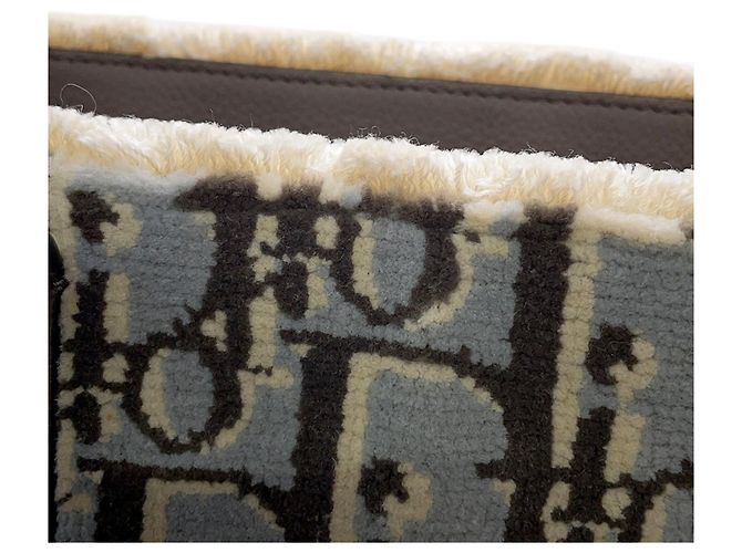 Sac Tote Christian Dior Édition Limitée Marron Bleu clair - vue 6
