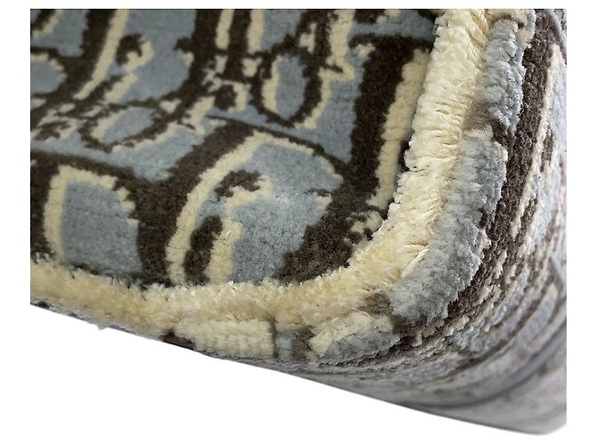 Sac Tote Christian Dior Édition Limitée Marron Bleu clair - vue 7