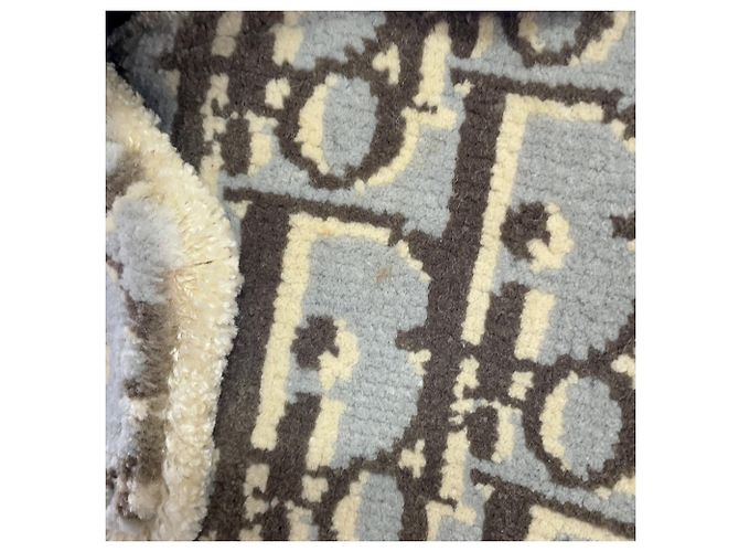 Sac Tote Christian Dior Édition Limitée Marron Bleu clair - vue 8