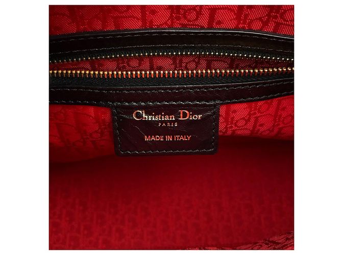 Borsa a mano 2-way Christian Dior Lady Cannage Large Nero - vista 17