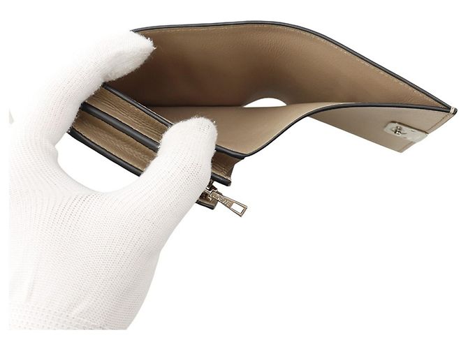 Loewe Anagram Compact Flap Wallet Sand - view 4