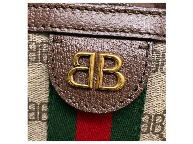Balenciaga Tote Bag The Hacker Project Braun Beige - Ansicht 11
