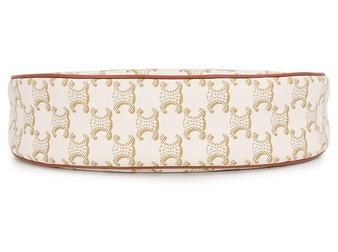 Céline Bolso de hombro de piel Celine Triomphe Ava Blanco - vista 3