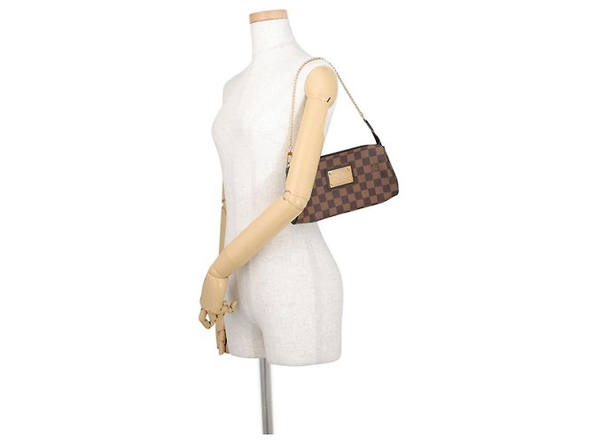 Bolsa de Ombro Louis Vuitton Damier Ebene Vermelho - vista 4