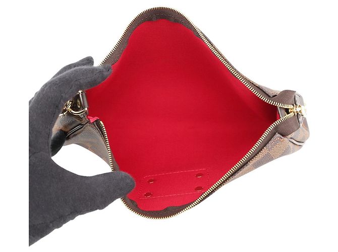 Bolsa de Ombro Louis Vuitton Damier Ebene Vermelho - vista 5