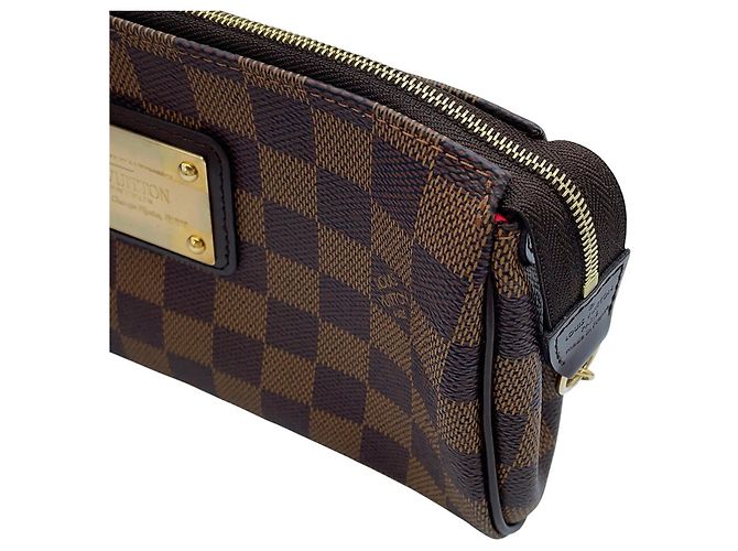 Bolsa de Ombro Louis Vuitton Damier Ebene Vermelho - vista 7