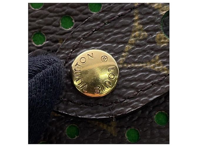 Portafoglio bi-fold Louis Vuitton Monogram Perfo Verde chiaro - vista 7