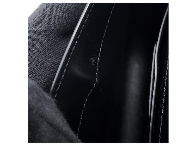 Yves Saint Laurent Saint Laurent Paris Manhattan Mini Leather Shoulder Bag Nero - vista 10