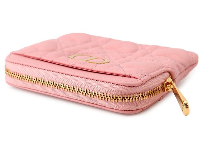 Tarjetero de piel rosa Christian Dior - vista 2