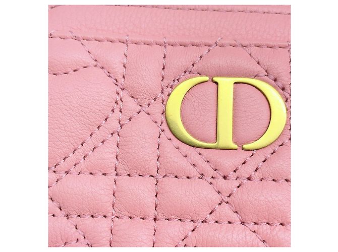 Tarjetero de piel rosa Christian Dior - vista 5