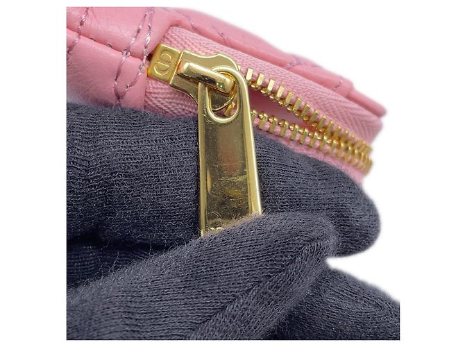 Tarjetero de piel rosa Christian Dior - vista 6