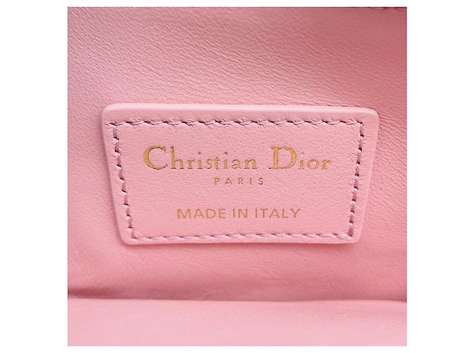 Tarjetero de piel rosa Christian Dior - vista 9