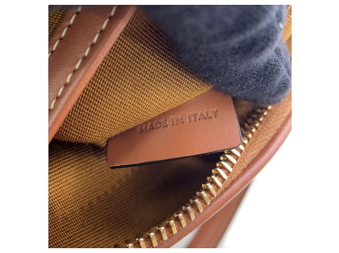 Céline Bolsa Boston Small Triomphe Celine Marrom Bege - vista 11