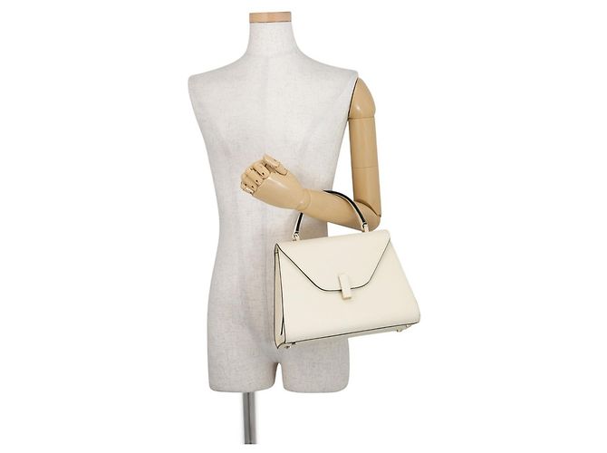 Borsa a mano Valextra Iside Medium Bianco - vista 4