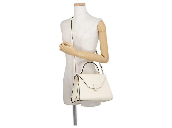 Borsa a mano Valextra Iside Medium Bianco - vista 5