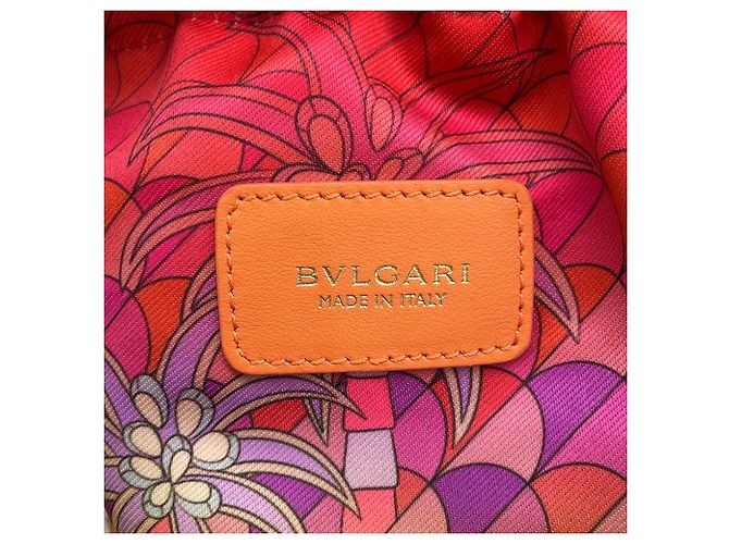 Bvlgari Bulgari Serpenti Forever Bucket Bag Arancione - vista 17