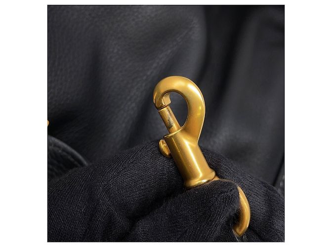 Borsa a tracolla Chloé Marcie in pelle di vitello nera Nero - vista 14