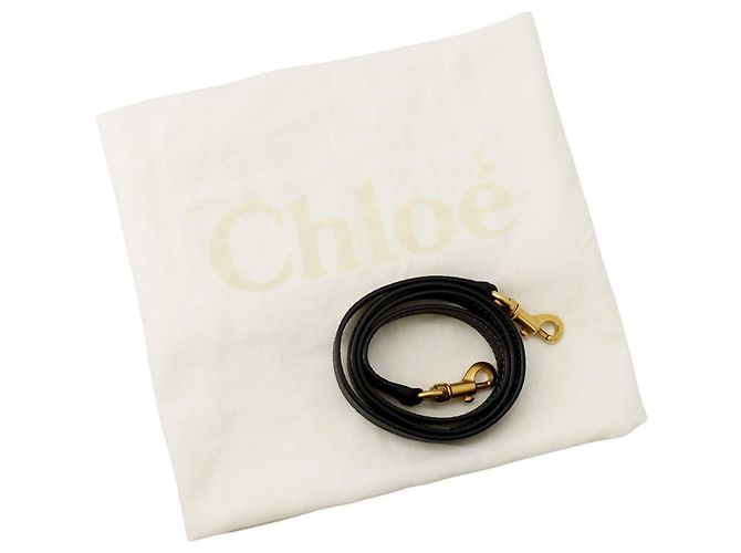 Borsa a tracolla Chloé Marcie in pelle di vitello nera Nero - vista 17