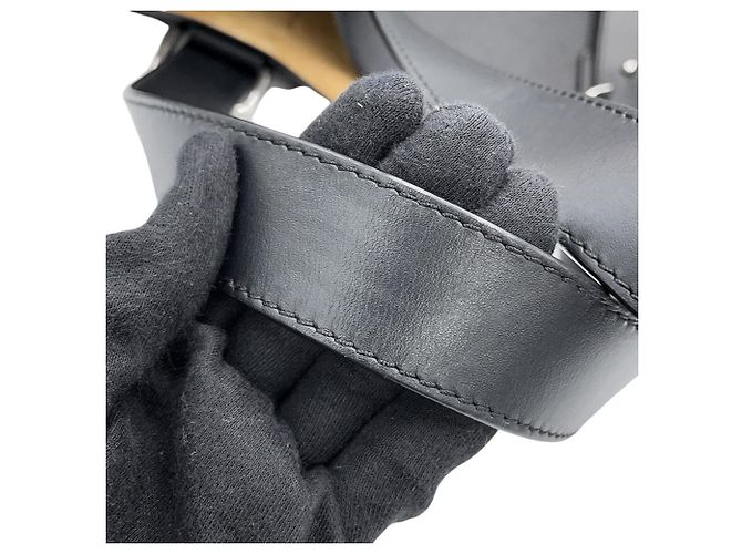 Loewe Shopper-Tasche aus schwarzem Leder - Ansicht 13