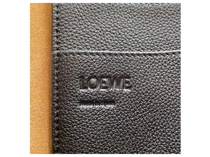 Loewe Shopper-Tasche aus schwarzem Leder - Ansicht 16