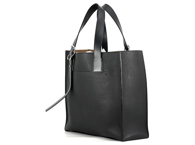 Loewe Shopper-Tasche aus schwarzem Leder - Ansicht 2