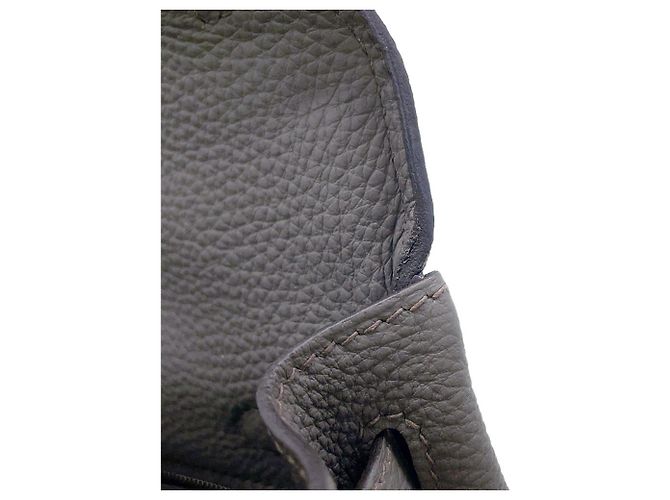Hermès Borsa Hermes Kelly 25 in pelle Togo Etain Grigio - vista 8