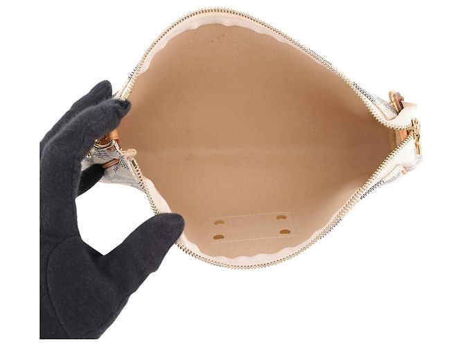 Borsa a tracolla Louis Vuitton Damier Azur Eva Beige - vista 6