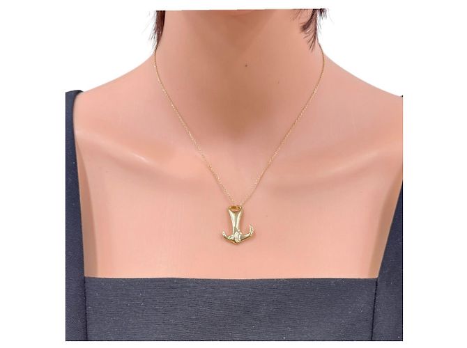 Autre Marque Collar Ancla Tiffany & Co. en oro amarillo de 18K Dorado - vista 2