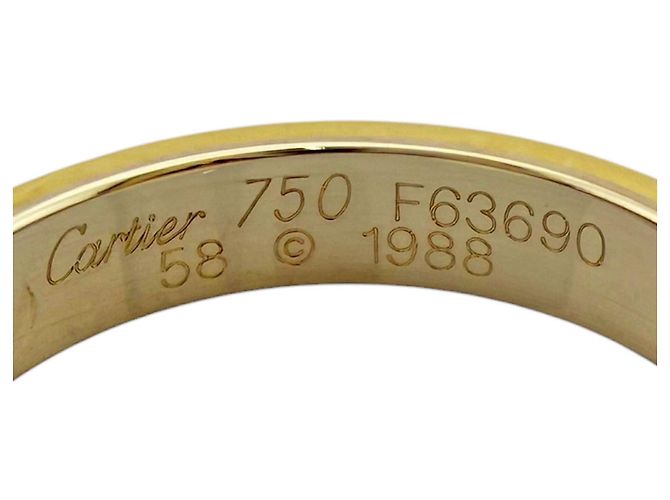 Cartier Vendome Band Ring Silber Golden - Ansicht 7