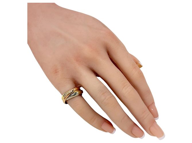 Anello Cartier Trinity in Oro 18K Argento D'oro - vista 2