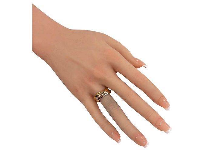 Anel Cartier Trinity Prata Dourado - vista 2