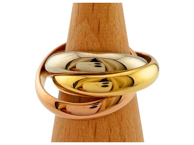 Anel Cartier Trinity Prata Dourado - vista 4