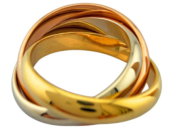 Anel Cartier Trinity Prata Dourado - vista 5