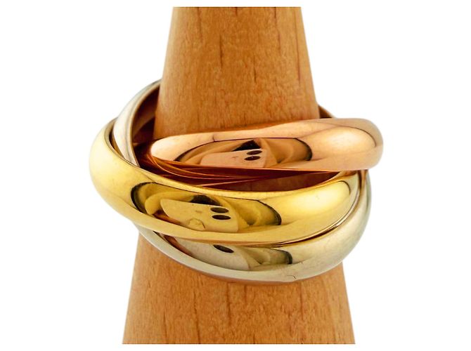 Anel Cartier Trinity Prata Dourado - vista 6