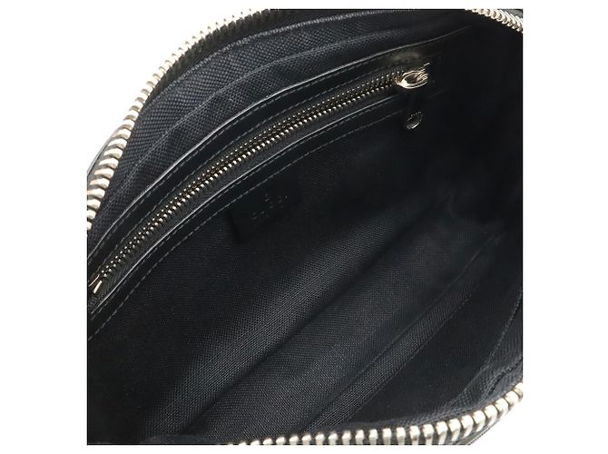 Borsa a tracolla Gucci GG Supreme Web Line Tiger Nero Grigio antracite - vista 6