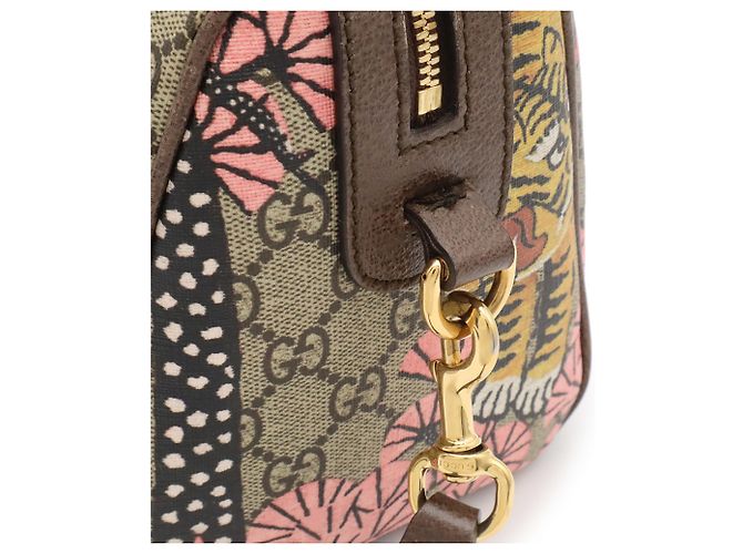 Borsa Gucci GG Supreme Bengal Tiger Marrone Multicolore - vista 10