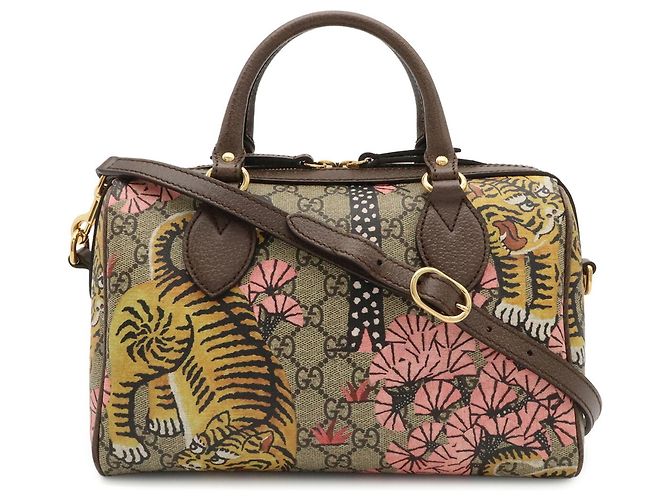 Borsa Gucci GG Supreme Bengal Tiger Marrone Multicolore - vista 2