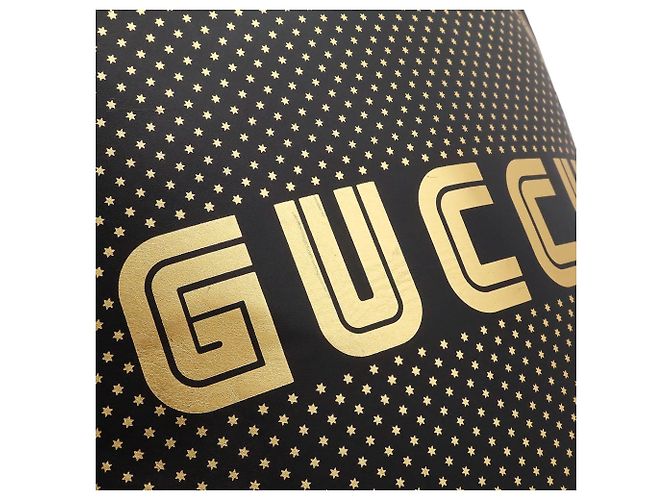 Zaino Gucci Guccy in pelle Nero D'oro - vista 9