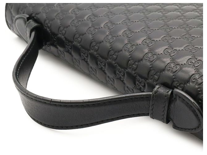 Portafoglio lungo Gucci Microguccissima Nero - vista 5
