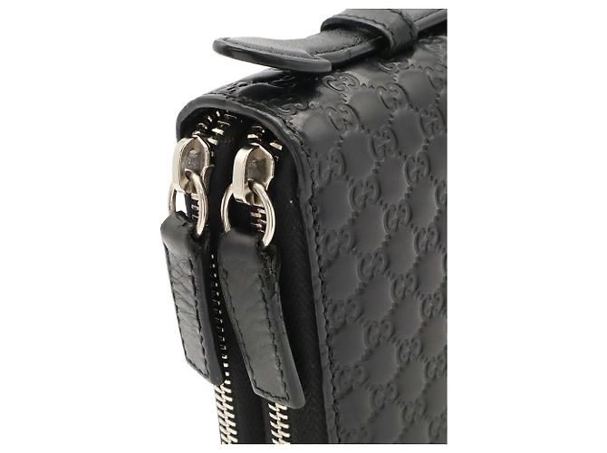 Portafoglio lungo Gucci Microguccissima Nero - vista 6