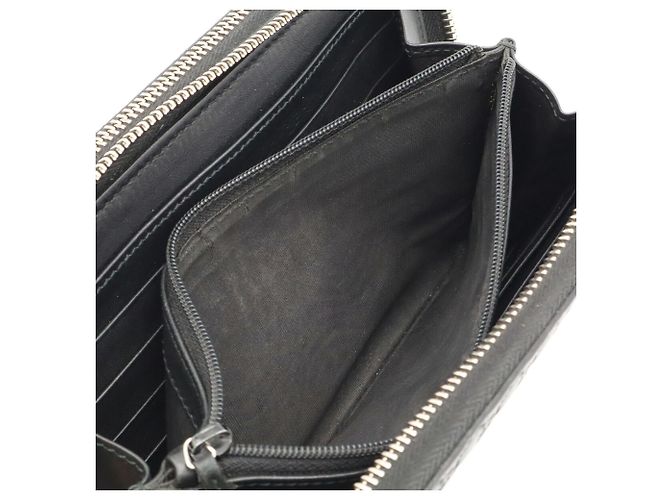 Portafoglio lungo Gucci Microguccissima Nero - vista 8
