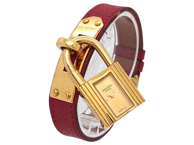 Hermès Orologio da polso al quarzo Hermes Kelly da donna, Oro e Rosso - vista 2