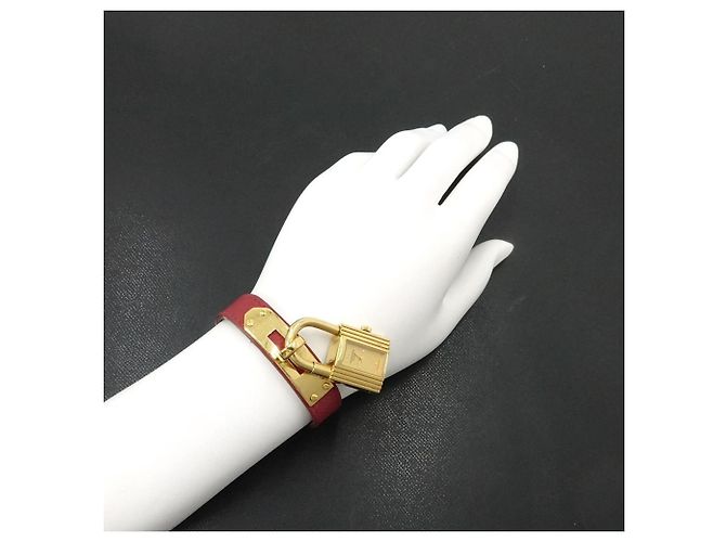 Hermès Orologio da polso al quarzo Hermes Kelly da donna, Oro e Rosso - vista 3