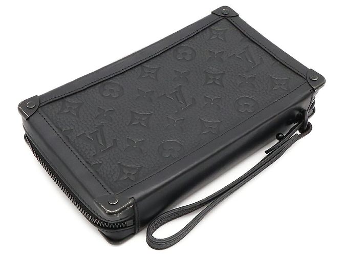 Borsa a pochette Soft Trunk Monogram Taurillon Louis Vuitton Nero Monogramma - vista 3